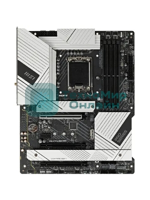 Материнская плата MSI PRO Z790-A MAX WIFI, LGA 1700, Intel Z790, 4xDDR5, 6xSATA, 4xM.2, 1xPCI-E 5.0 x16, 1xPCI-E 4.0 x16, 1xPCI-E 3.0 x16, 1xPCI-E x1, 1xHDMI, 1xDP, 1x2.5Gb LAN, 2xUSB-A 2.0, 2xUSB-A 3.2 Gen 1, 3xUSB-A 3.2 Gen 2, 1xUSB-C 3.2 Gen 2x2, 5x3.5мм, TOSLINK, 7.1, ATX
