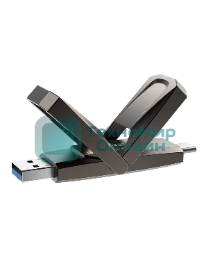 Флешка USB Netac US5 (NT03US5C-512G-32TA), 512Gb, USB 3.2/TypeC, R/W 550/500, черный