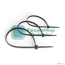 Стяжка кабельная Cabeus, неоткрывающаяся, 3,6 мм Ш, 250 мм Д, 100 шт, материал: нейлон, черный