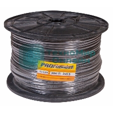 Кабель PROconnect КВК-П-2 +2x0,50 мм² (Cu/Cu) черный (бухта 200 м)