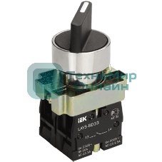 Переключатель LAY5-BD25 на 2 полож. черный I-O станд. ручка IEK BSW60-BD-2-K02