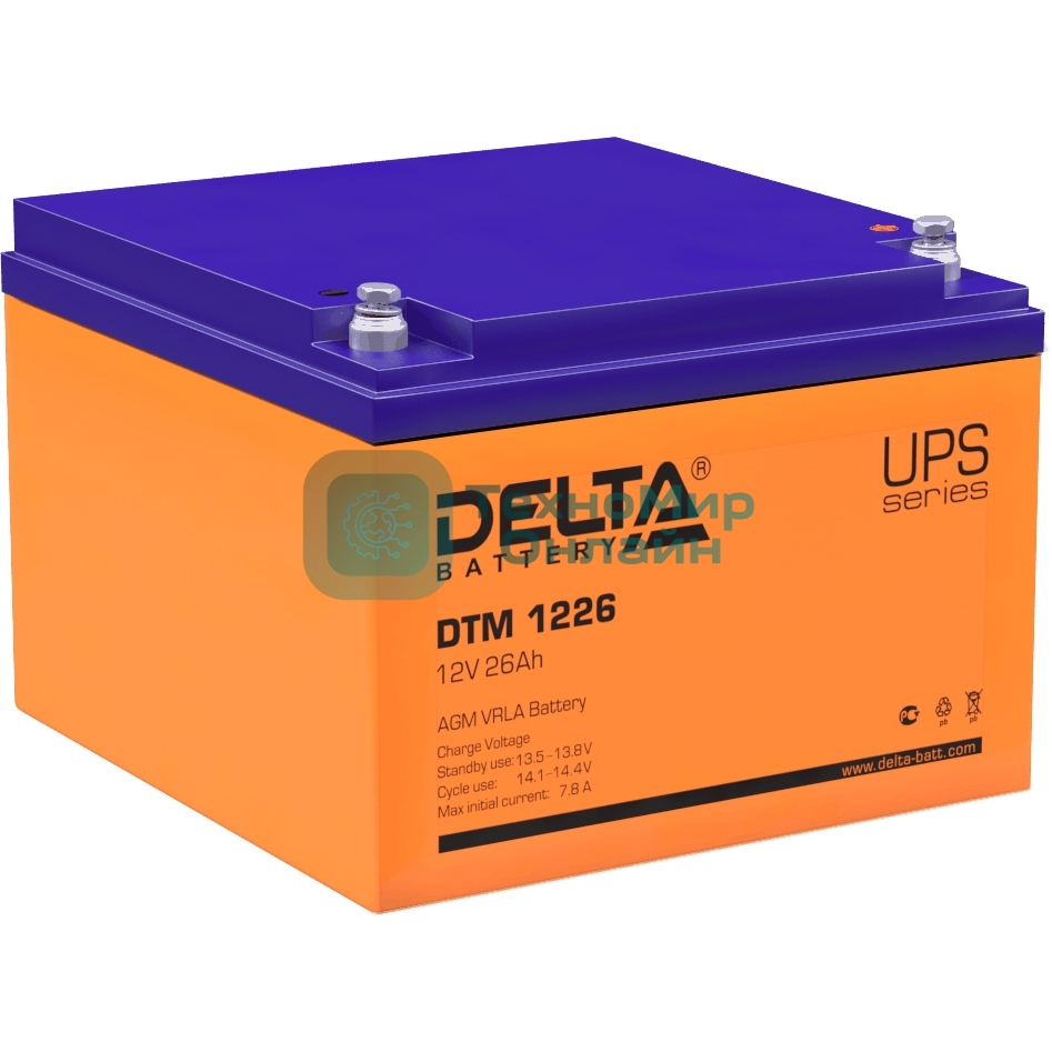 Батарея для ИБП Delta DTM 1226 (12V, 26Ah)