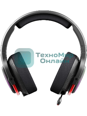 Гарнитура Bloody MR720 чёрный, беспроводная + проводная, радиоканал/Bluetooth/mini jack 3.5 мм, до 44 ч, подсветка