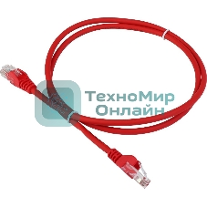 Патч-корд LANMASTER LSZH UTP cat.5e, 7.0 м, красный