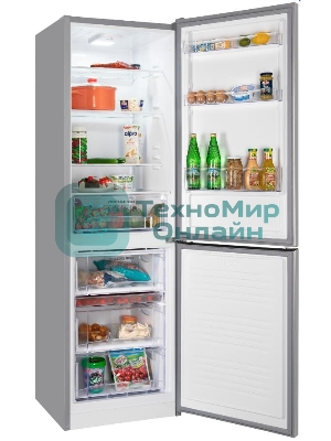 Холодильник Nordfrost NRB 152 S серый двухкамерный 205/115 л морозилка снизу