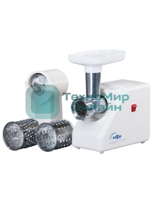 Мясорубка электрическая Ротор Макси ЭМШ 35/300-4 белый, 1500 Вт, 0.6 кг/мин, насадки - 4