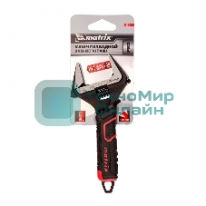 Ключ разводной Matrix, тонкие губки, фосфатированный, двухкомпонентная рукоятка, 150 мм, PRO