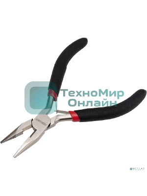 Тонкогубцы Rexant мини 120 мм никелированные, авторазжим, обливные рукоятки