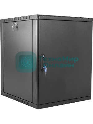 Шкаф ЦМО телекоммуникационный настенный сварной 15U (600 500) съемные стенки, дверь металл, черный