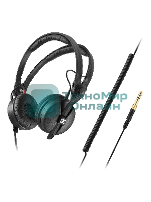 Проводные наушники Sennheiser HD 25 PLUS черный, накладные, Jack 3.5 мм