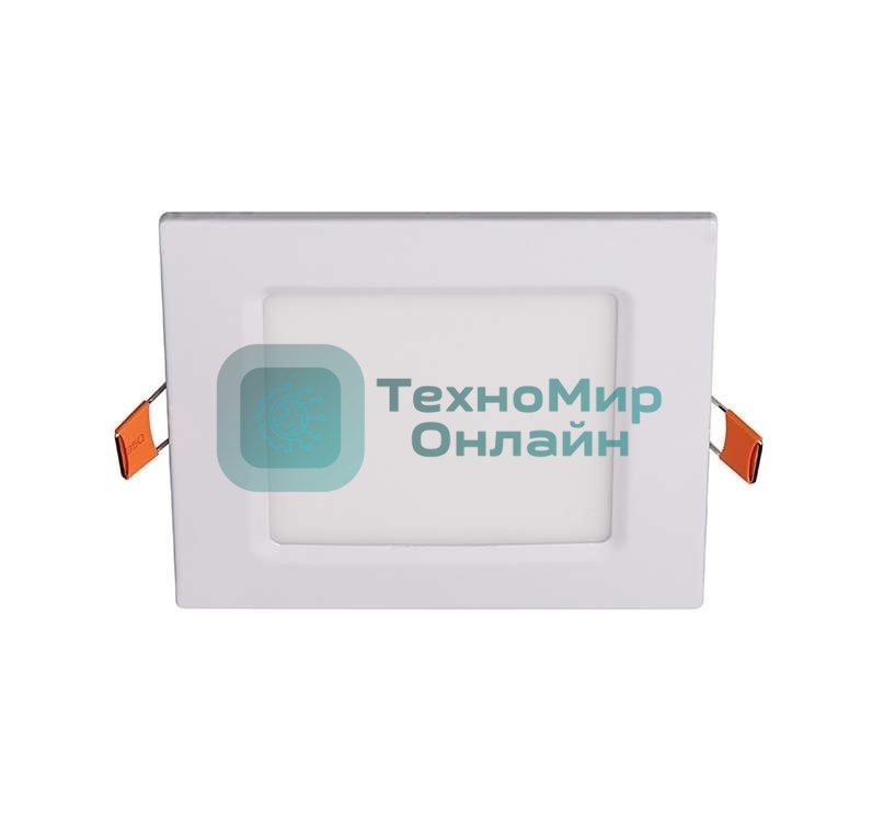 Светильник светодиодный JazzWay ультратонкий встраив. PPL-S 6Вт 6500К IP40 WH 120мм квадрат