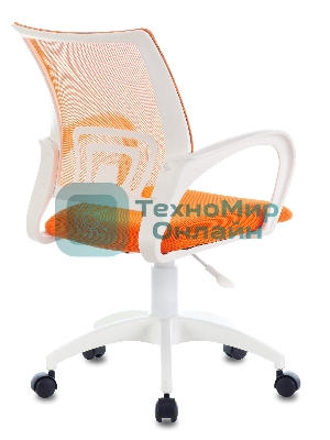 Кресло Бюрократ CH-W695NLT TW-38-3 TW-96-1 оранжевый, сетка/ткань, 120 кг, механизм качания