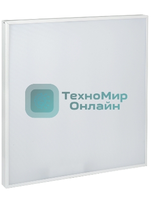 Светильник светодиодный ДВО IEK LDVO0-6575-40-4000-K01 6575 595х595х20мм 40Вт 4000К равномерная засветка опал аналог люм.свет. 4х18 накладных или в потолок Армстронг