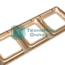 Рамка Kranz 3-я DEA горизонтальная Золотой металлик (1/10/120)