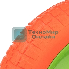 Колесо полиуретановое Сибртех 3.00-8, длина оси 90мм, подшипник 16мм