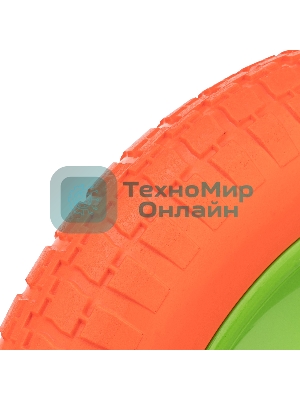 Колесо полиуретановое Сибртех 3.00-8, длина оси 90мм, подшипник 16мм