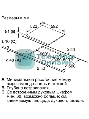 Индукционная варочная панель Bosch PIE631HB1E черный