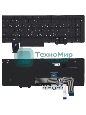 Клавиатура для ноутбука Lenovo Thinkpad T15p P15v черная