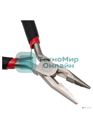 Тонкогубцы Rexant мини 120 мм никелированные, авторазжим, обливные рукоятки