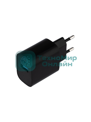 Сетевое зарядное устройство Rexant USB + Type-C, 5V, 2.4 A, черный