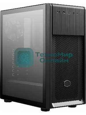 Компьютерный корпус без блока питания Cooler Master Elite 500, 2xUSB3.2, 1x120Fan, w/o PSU, Black, w/o ODD, Window TG left panel, ATX