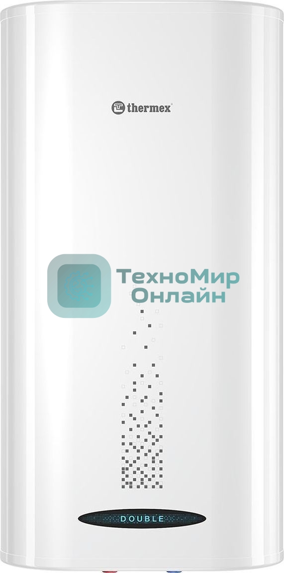 Водонагреватель Thermex Double 50 2.5кВт 50л электрический настенный, белый