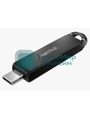 Флешка USB Sandisk CZ460 Ultra (SDCZ460-128G-G46), 128Gb, USB Type-C, R/W 150/30, черный