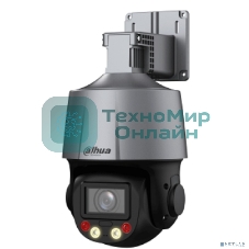 Мини-PTZ IP-видеокамера Dahua DH-SD3C405DB-GNY-A-PV Smart Dual Light с активным сдерживанием и ИИ 4Мп, 1/2.8” CMOS, 5x моторизованный объектив 2.7~13,5мм (5x), видеоаналитика, ИК до 50, LED до 30м