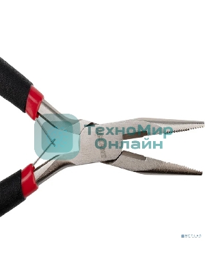 Тонкогубцы Rexant мини 120 мм никелированные, авторазжим, обливные рукоятки