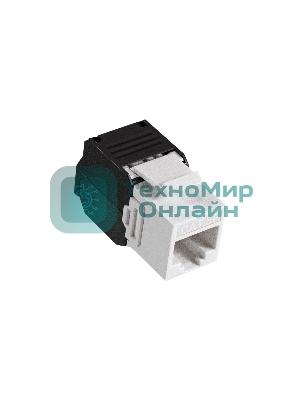 Модуль-вставка Keystone Jack RJ-45 ExeGate KJ-8P8C-U-C5e-180-TL (Кат.5e, неэкранированная, 180 градусов, IDC Toolless (без инструмента))