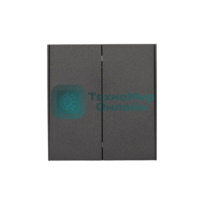 Выключатель Kranz STRONG 2 кл для жалюзи возвратный 10А с/у графит