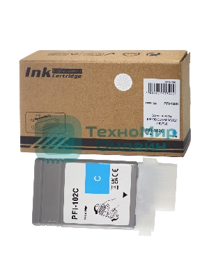 Картридж струйный Sakura 0896B001 (PFI-102C) для Canon, голубой, 130 мл.