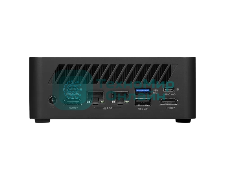 Мини-компьютер MSI Cubi Z AI 8M AMD Ryzen 7 8845HS (3.8GHz), 16Gb DDR5(2*8GB), 1TB SSD M.2, AMD Radeon Graphics, WiFi, BT, no keyboard&mouse, noOS, 1y war-ty