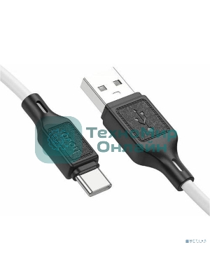 Кабель USB HOCO X90 Type-C/ 1m/ 3A/ Силикон/ White