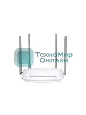 Беспроводный маршрутизатор Mercusys MW325R, 300 Мбит/с,4 порта 100 Мбит/с, 4 фиксированных антенны