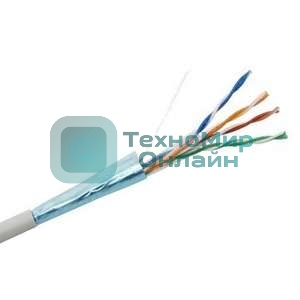 Кабель витая пара Rexant F/UTP cat.5e 4х2х24AWG solid CU PVC сер. (м)