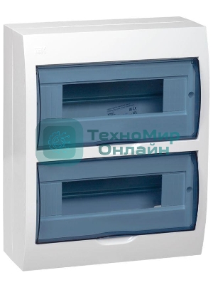 Бокс ЩРН-П-24модуля навесной пластик IP41 MKP12-N-24-40-10 IEK