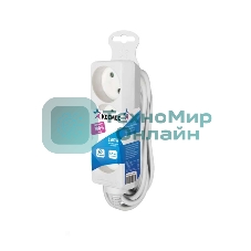 Удлинитель Космос 3х1.5 м без заземл. 16А IP20 ПВС 2х1