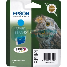 Картридж струйный Epson T0792 (C13T07924010) голубой повышенной емкости (1530 стр.) для P50/PX660/PX820/PX830