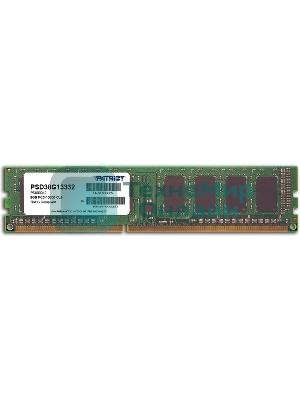 Оперативная память Patriot, DDR3, 8GB, (1x8 GB,), 1333 MHz, CL9, DIMM