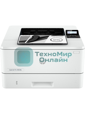 Принтер лазерный HP LaserJet Pro M4003dw (2Z610A), A4, ч/б, до 40 стр/мин., 1200 x 1200 dpi, USB, RJ-45, Wi-Fi, Air Print, Mopria