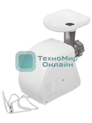 Мясорубка электрическая Ротор Альфа ЭМШ 35/250-4 белый, 1500 Вт, 0.6 кг/мин, защита от перегрузки, насадки - 4