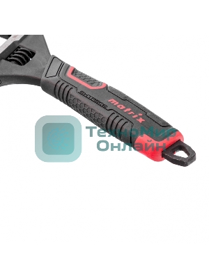 Ключ разводной Matrix, тонкие губки, фосфатированный, двухкомпонентная рукоятка, 200 мм, PRO