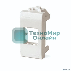 Адаптер для информационных разъемов Dkc 76608B SIEMON, белый, 1мод.