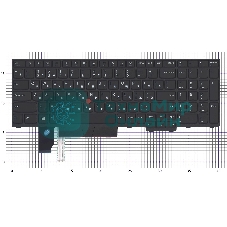 Клавиатура для ноутбука Lenovo Thinkpad T15p P15v черная