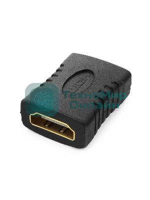 Переходник Gembird Переходник HDMI-HDMI 19F/19F, золотые разъемы, пакет