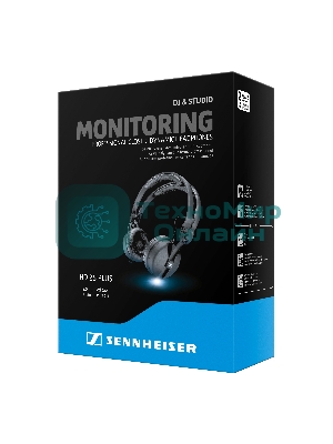 Проводные наушники Sennheiser HD 25 PLUS черный, накладные, Jack 3.5 мм