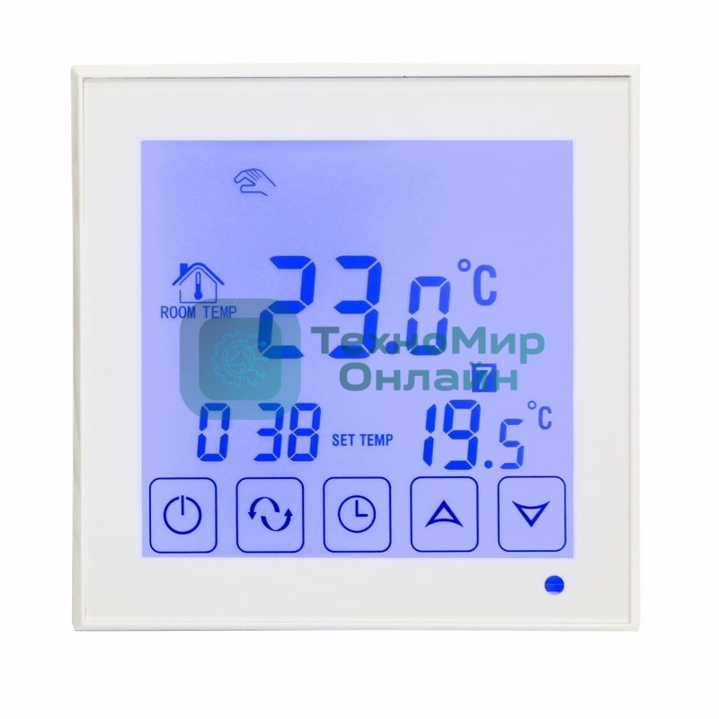 Терморегулятор сенсорный с автоматическим программированием Rexant, R200W, белый