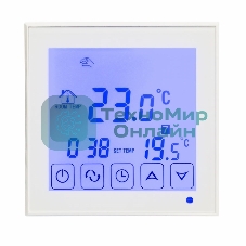 Терморегулятор сенсорный с автоматическим программированием Rexant, R200W, белый