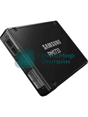 Накопитель SSD Samsung 3.84TB PM1733 2.5 PCIe Gen4 x4/dual port x2 R/W 7000/3800 MB/s R/W 1500K/135K IOPs DWPD1 5Y